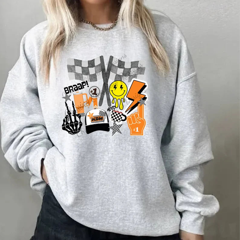 Retro Motocross KTM Sweatshirt