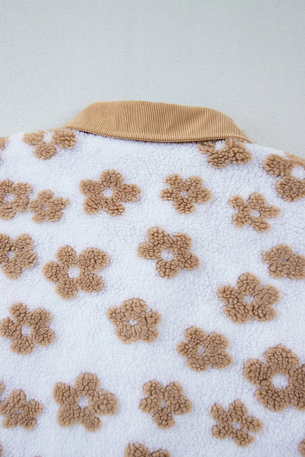 Fall Floral Sherpa Jacket