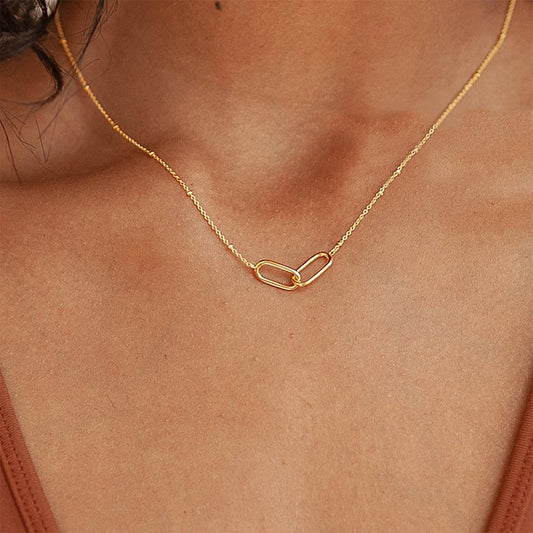 Chain Link Pendant Necklace