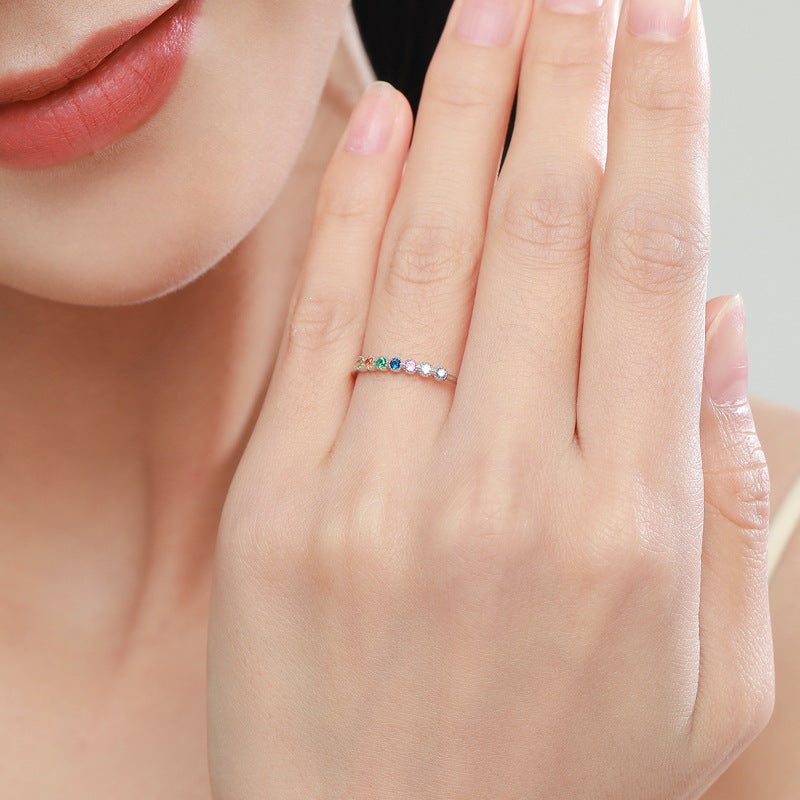 Preorder: Rainbow Stone Stacker Rings