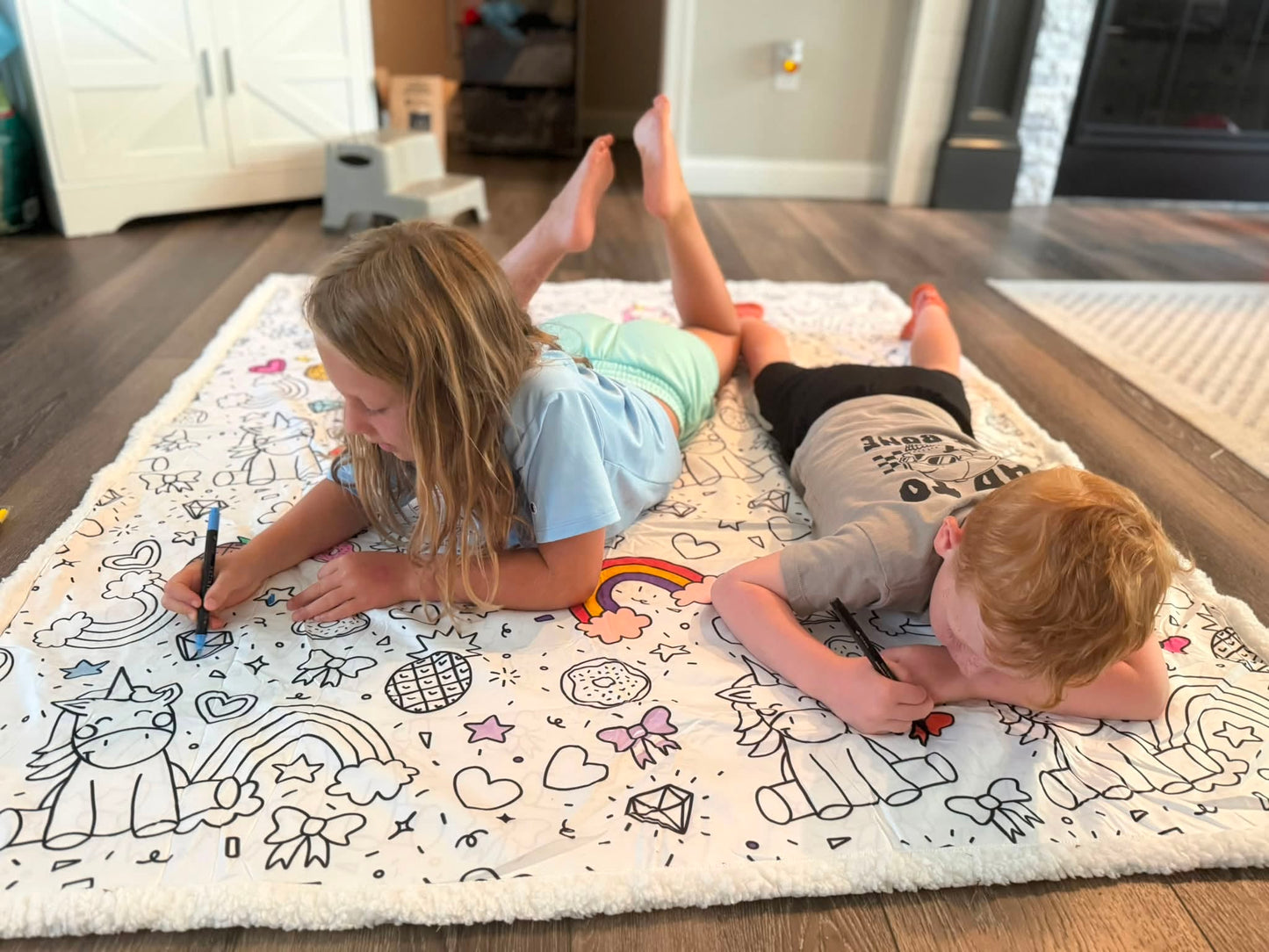 PREORDER: Custom Coloring Blanket (Premade Designs)  7.27.26