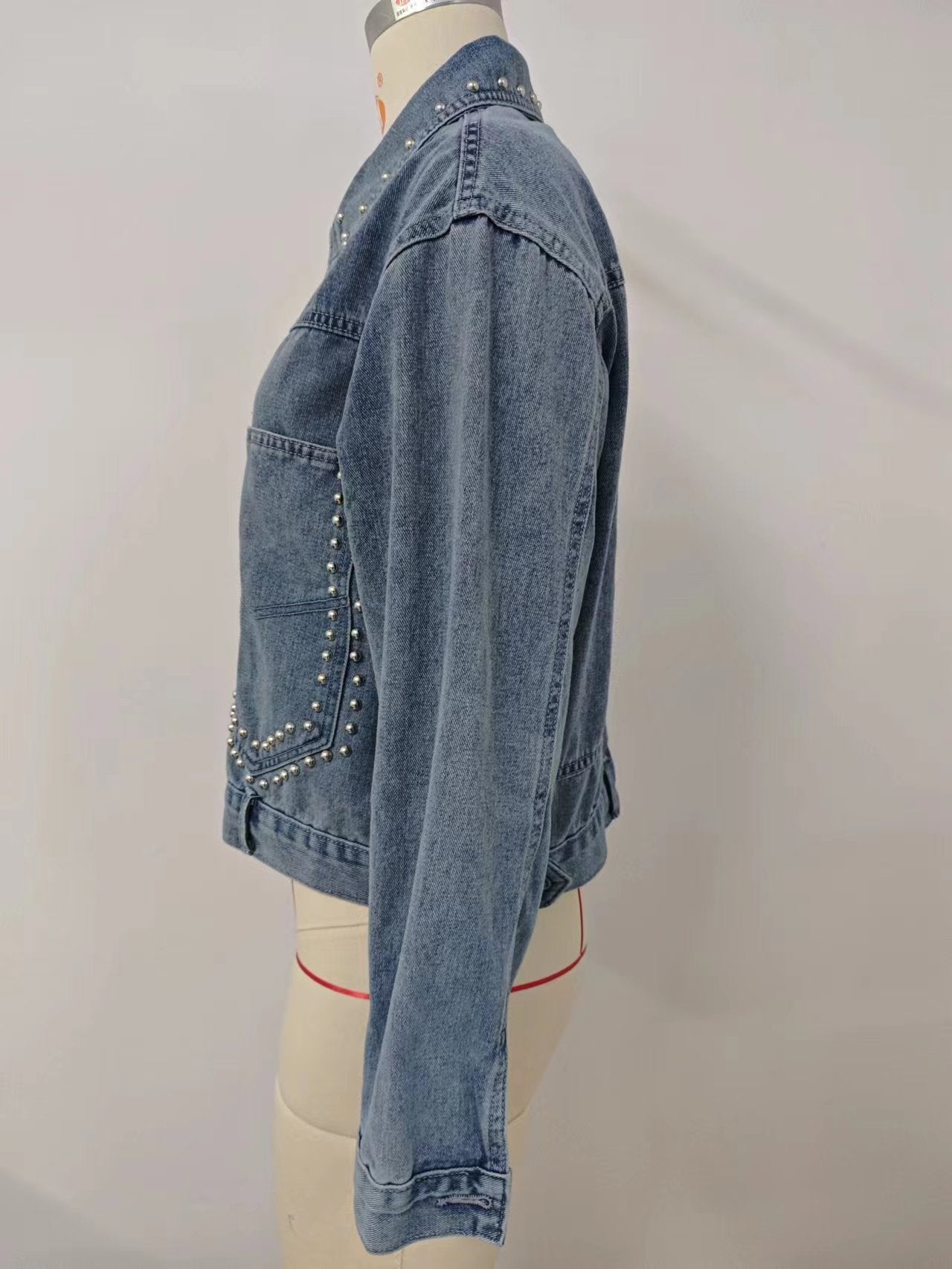 PREORDER: Studded jean jacket  8.3.26