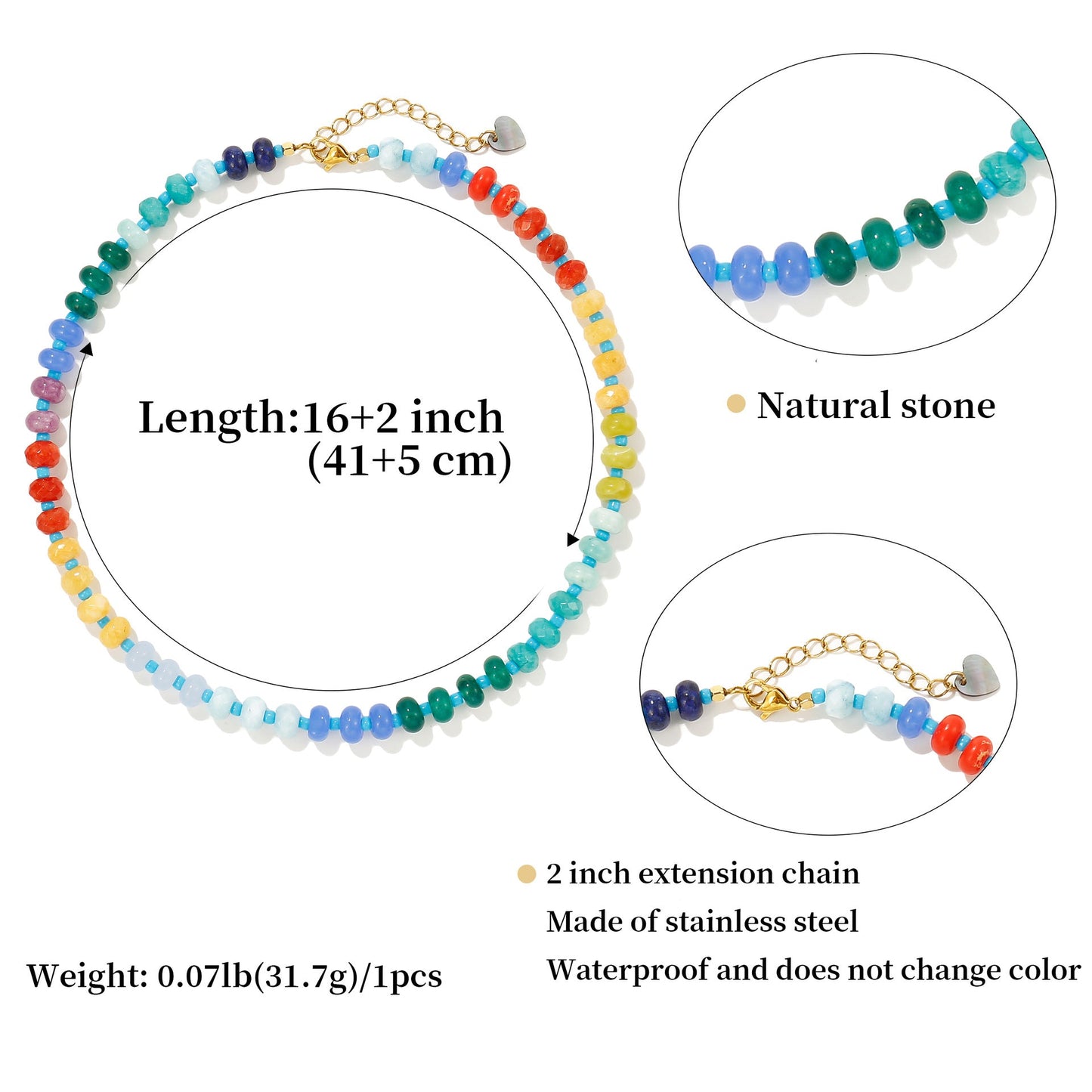 Preorder: Color Pop Beaded Trend Necklace