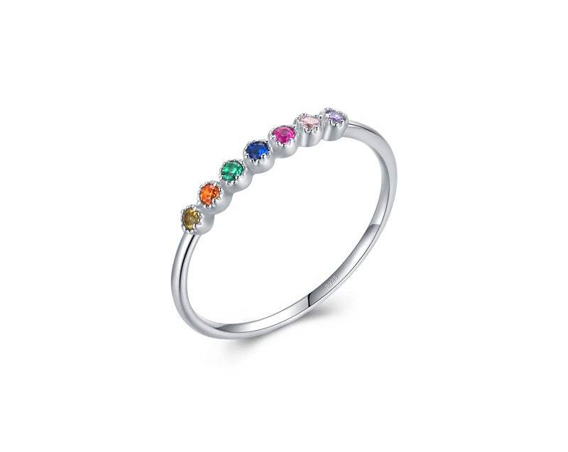Preorder: Rainbow Stone Stacker Rings