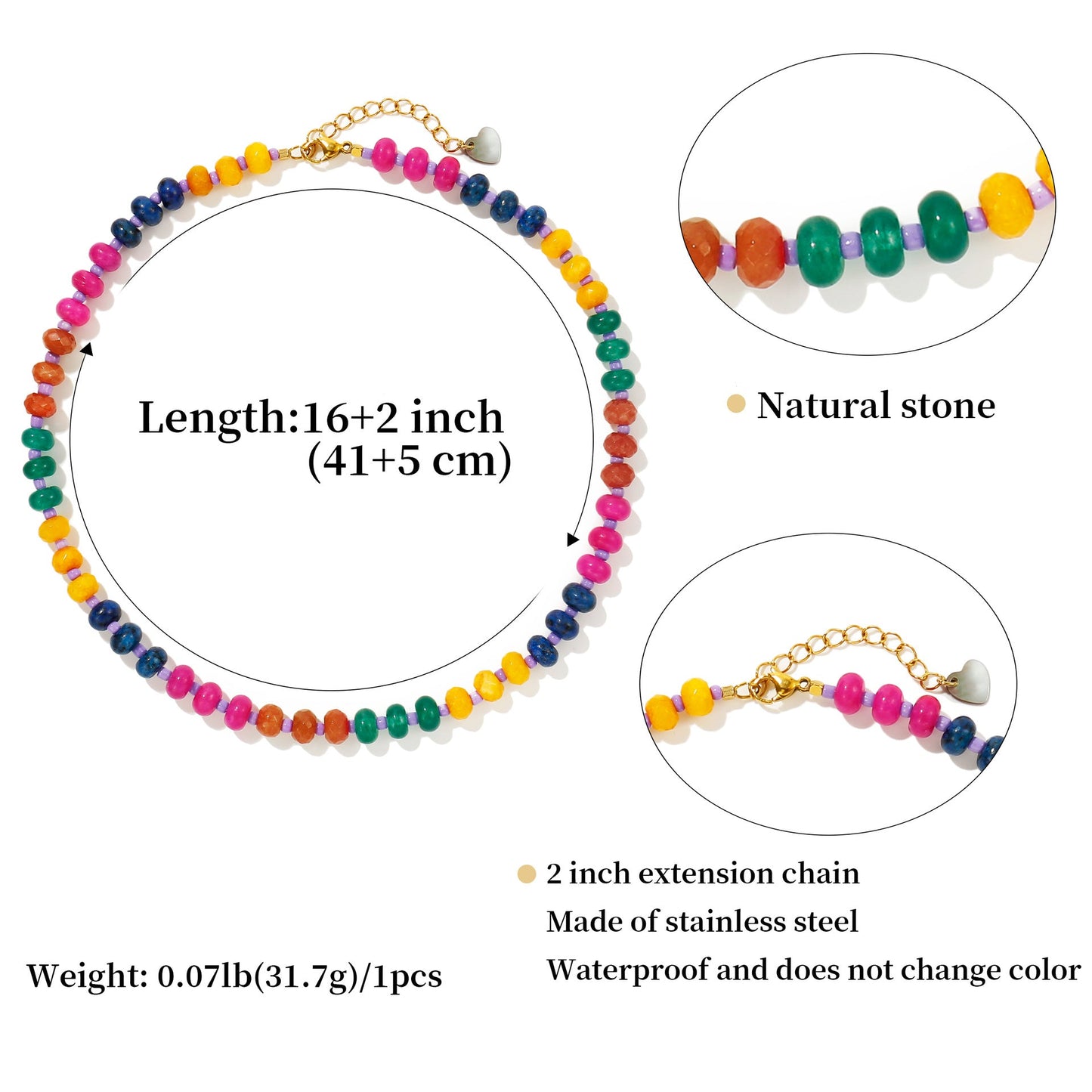 Preorder: Color Pop Beaded Trend Necklace