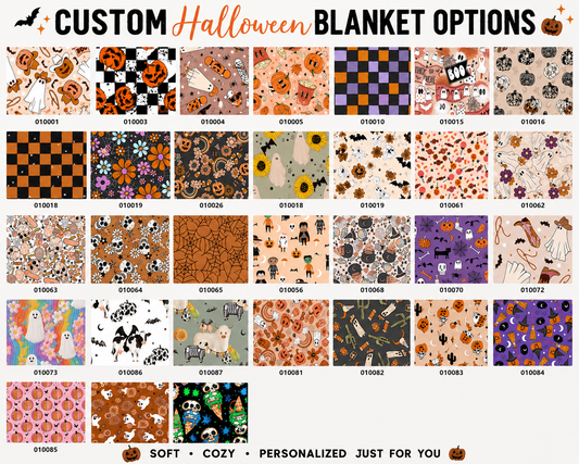 Custom Halloween Blanket