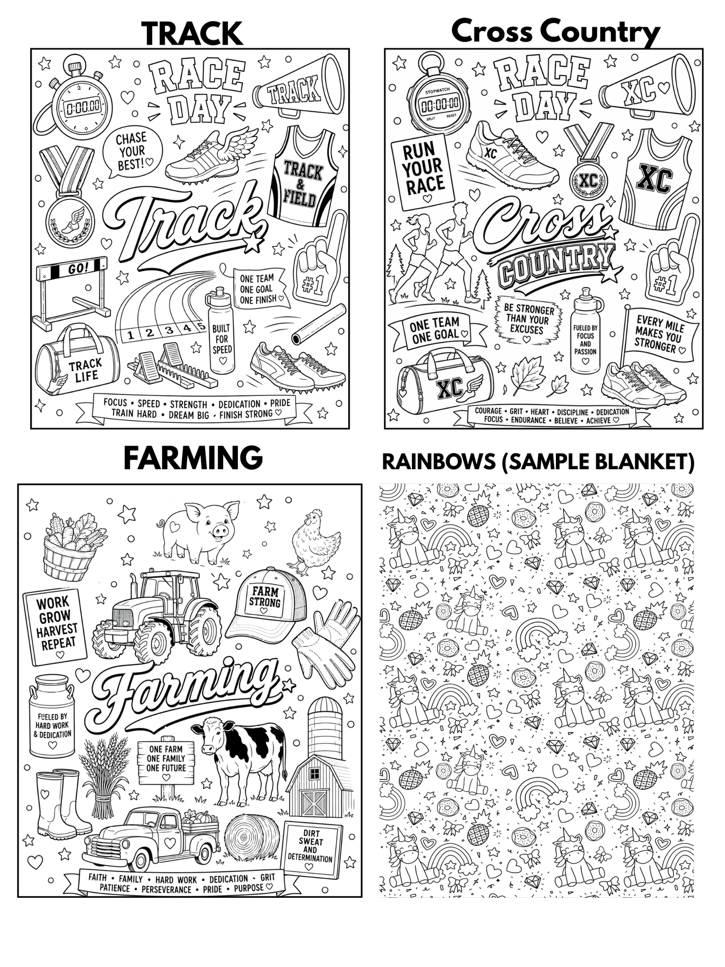 PREORDER: Custom Coloring Blanket (Upload YOUR Design) 7.27.26