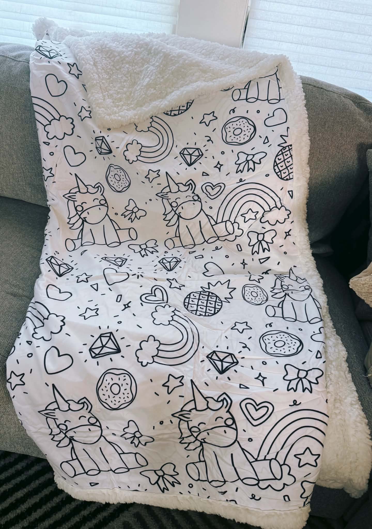 PREORDER: Custom Coloring Blanket (Upload YOUR Design) 7.27.26