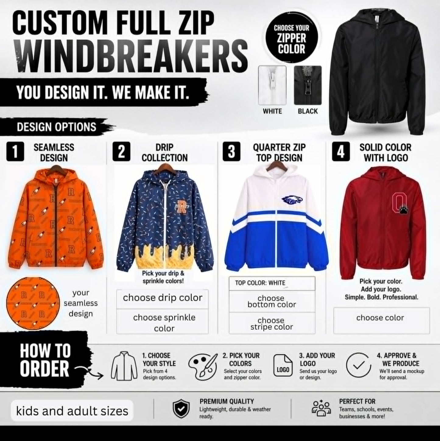 PREORDER: Custom Full Zip with Hoodie RERUN (Seamless Design) 8.10.26