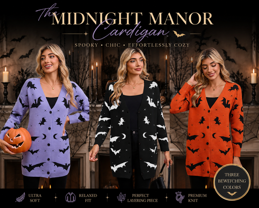 PREORDER: The Midnight Manor Cardigan 8.17.26 OSYM